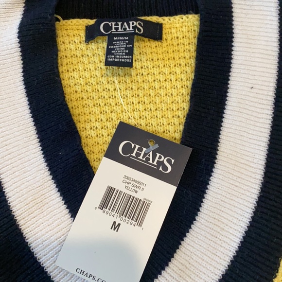 NWT women’s Medium Chaps cotton sweater - Picture 2 of 3